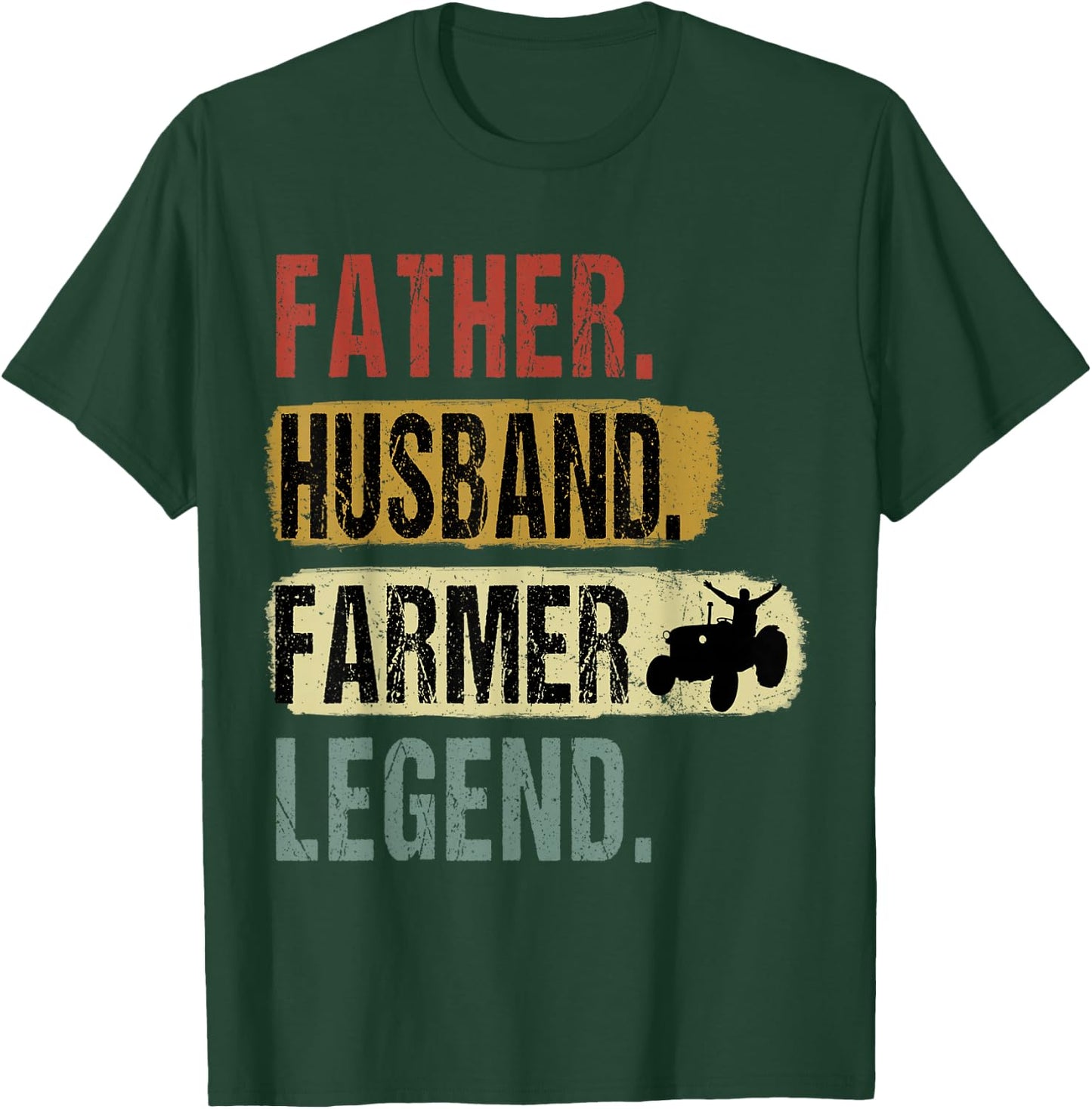 Father Husband Farmer Legend Farmer Dad Father's Day T-Shirt - T-Shirt | Forest