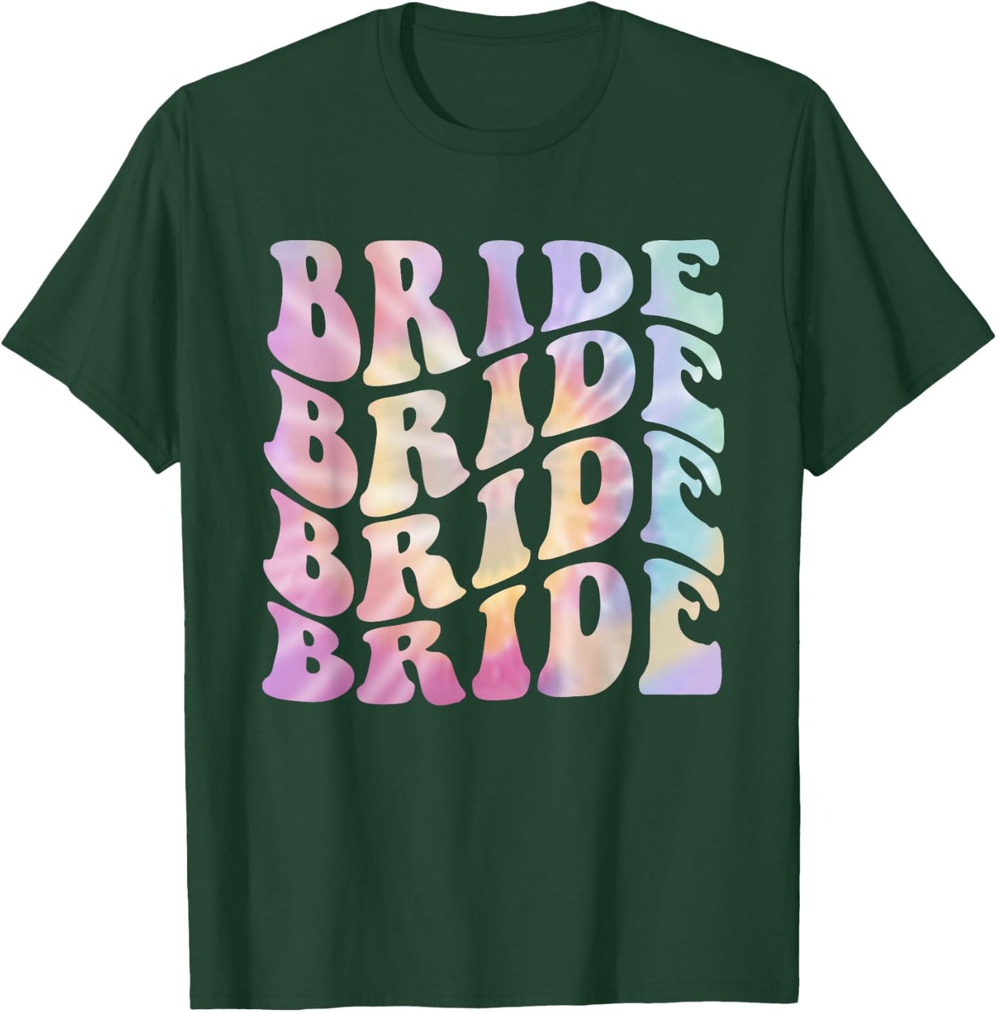 Bride To Be Bridal Shower Groovy Bachelorette Party Matching T-Shirt - T-Shirt | Forest