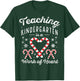 Christmas Candy Cane Work of Heart Xmas Kindergarten Teacher Women Kids T-Shirt - T-Shirt | Forest