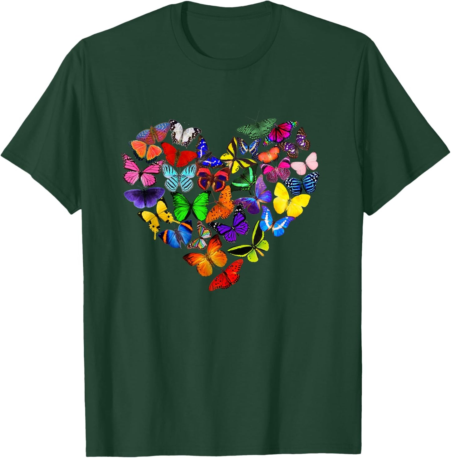 Heart Full of Butterflies Butterfly Love Valentine's Day T-Shirt - T-Shirt | Forest