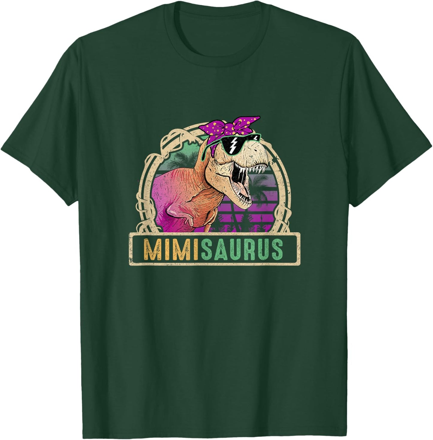 Mimi Saurus Mimisaurus T Rex Dinosaur Family Matching T-Shirt - T-Shirt | Forest