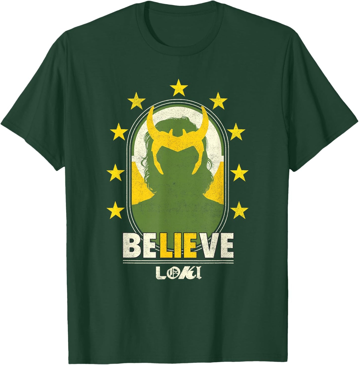 Marvel Loki Green And Gold T-Shirt - T-Shirt | Forest