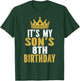 It's My Son's 8th Birthday 8 Years Old Boy T-Shirt - T-Shirt | Forest