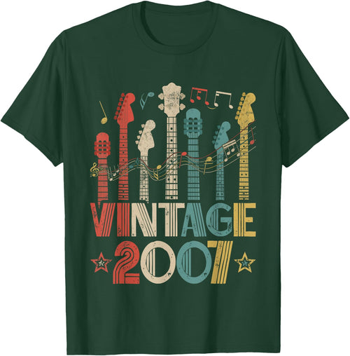 Retro Vintage 2007 Guitar Lover 2007 Birthday Guitarist