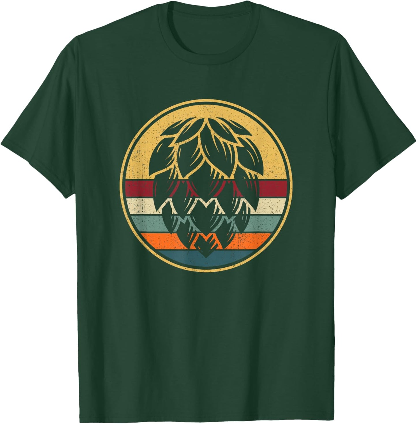 Retro Home Brewing Hops - Vintage Brewer Craft Beer T-Shirt - T-Shirt | Forest