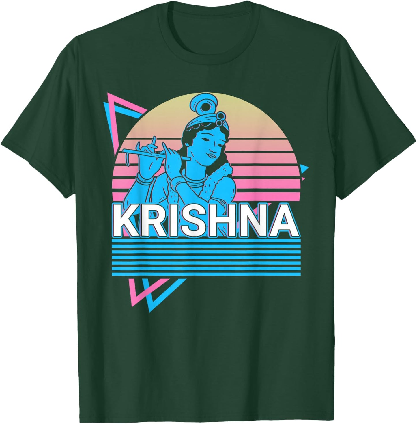 Krishna Hindu God Ancient Hindu Mythology T-Shirt - T-Shirt | Forest