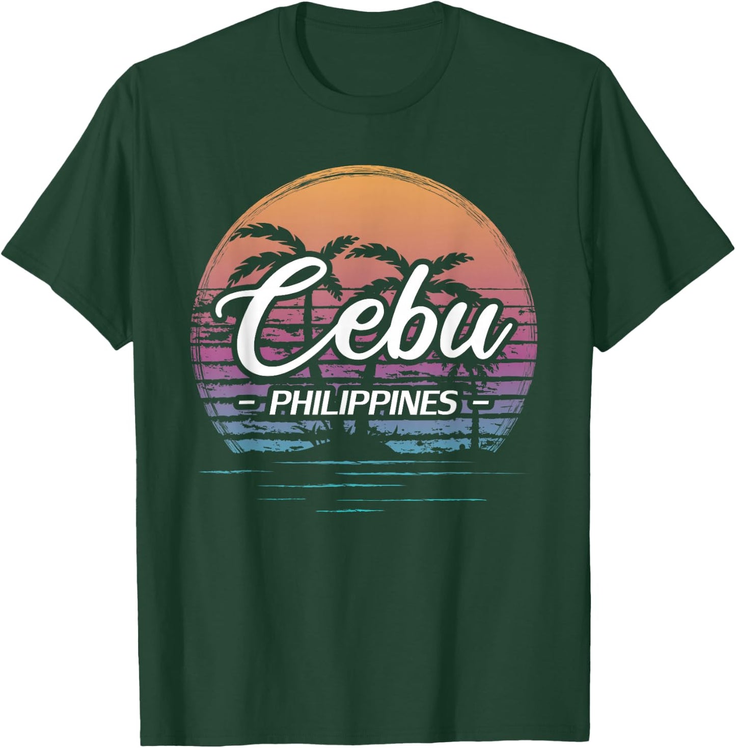 Vintage Philippines Vacation Travel Asia Cebu T-Shirt - T-Shirt | Forest