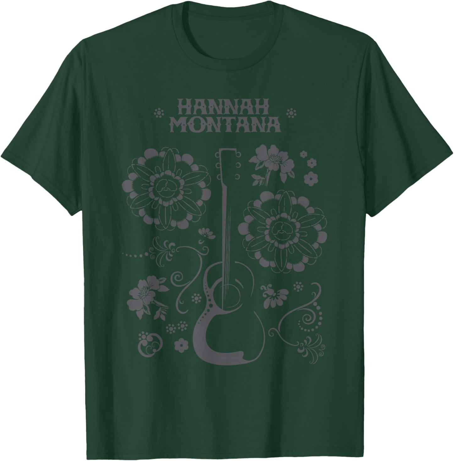 Disney Channel Hannah Montana Floral Guitar Small T-Shirt - T-Shirt | Forest