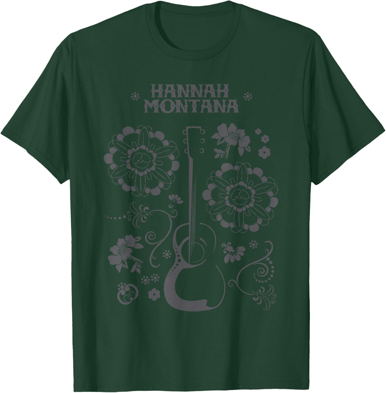 Disney Channel Hannah Montana Floral Guitar Small T-Shirt - T-Shirt | Forest