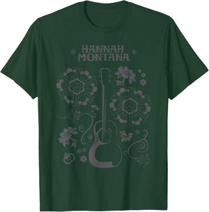 Disney Channel Hannah Montana Floral Guitar Small T-Shirt - T-Shirt | Forest