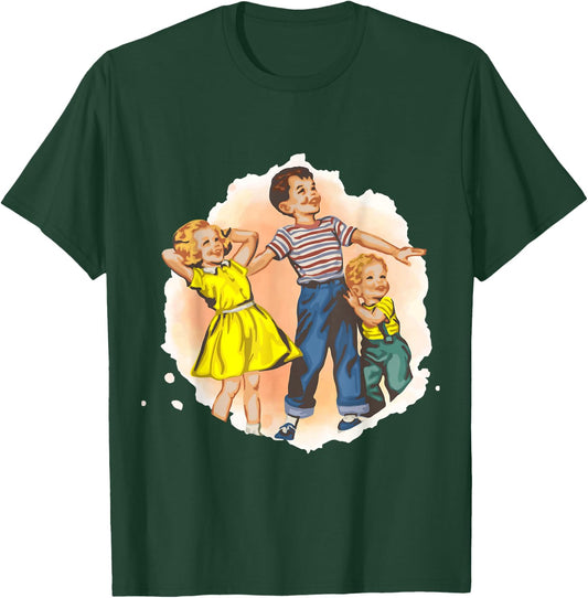 Dick and Jane with Baby T-Shirt - T-Shirt | Forest