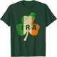 St Patricks Day IRA Vintage Ireland Flag Irish Luck Shamrock T-Shirt - T-Shirt | Forest