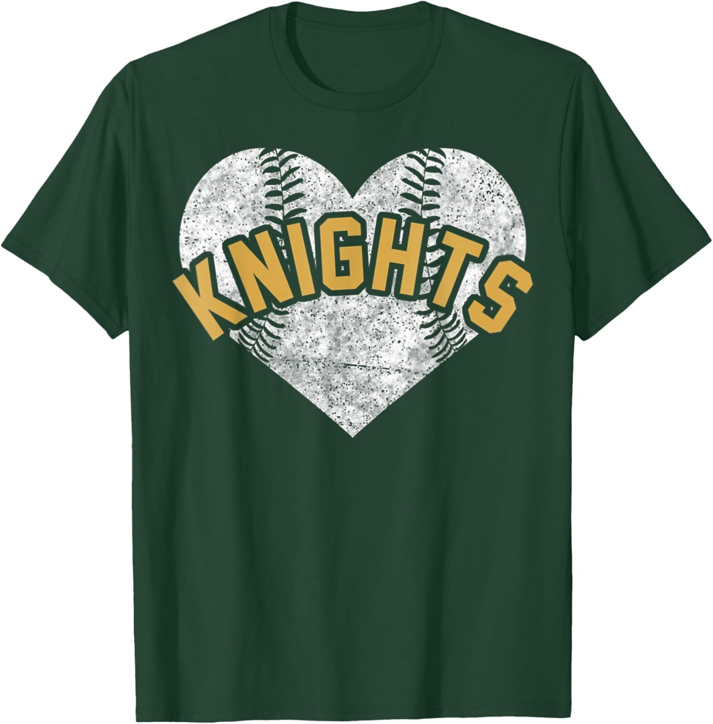 Knights Baseball Softball Shirt High School Team Mascot Mom T-Shirt - T-Shirt | Forest