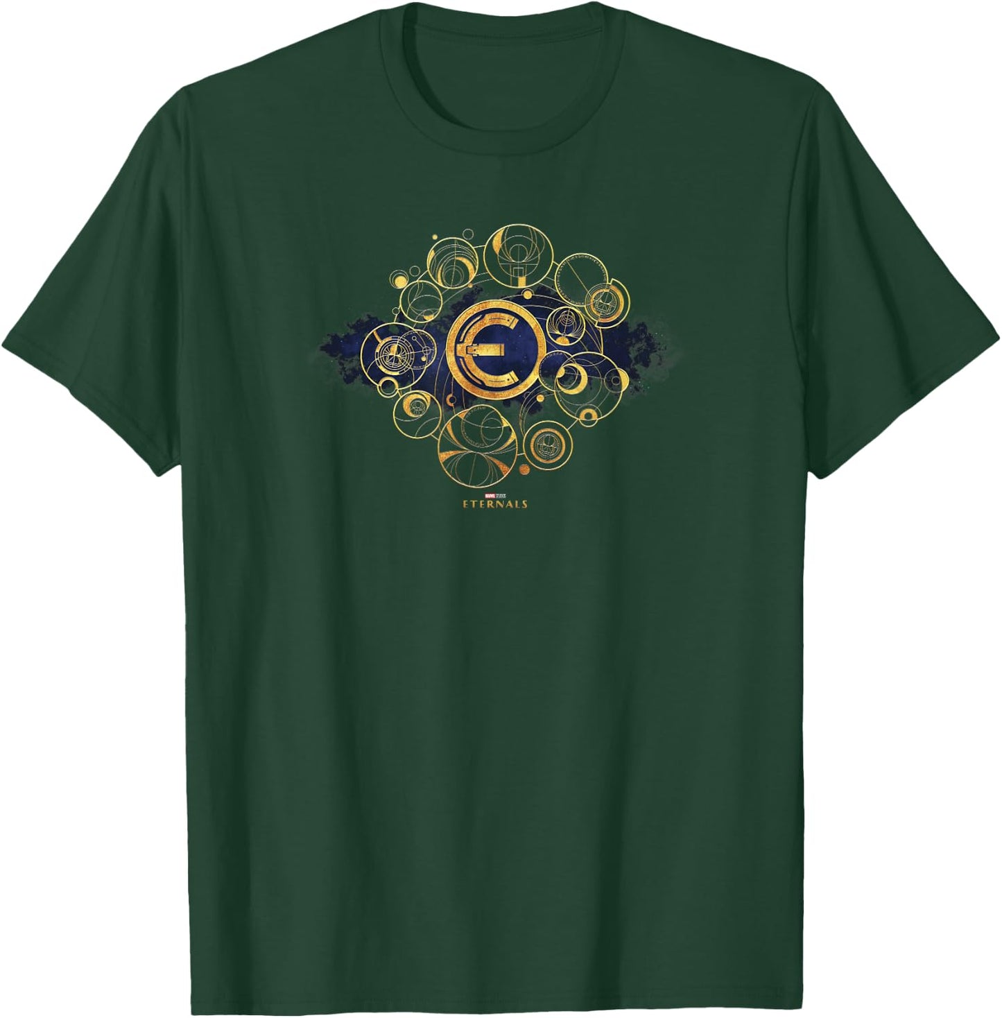 Marvel Eternals Gold Runes Logo T-Shirt - T-Shirt | Forest