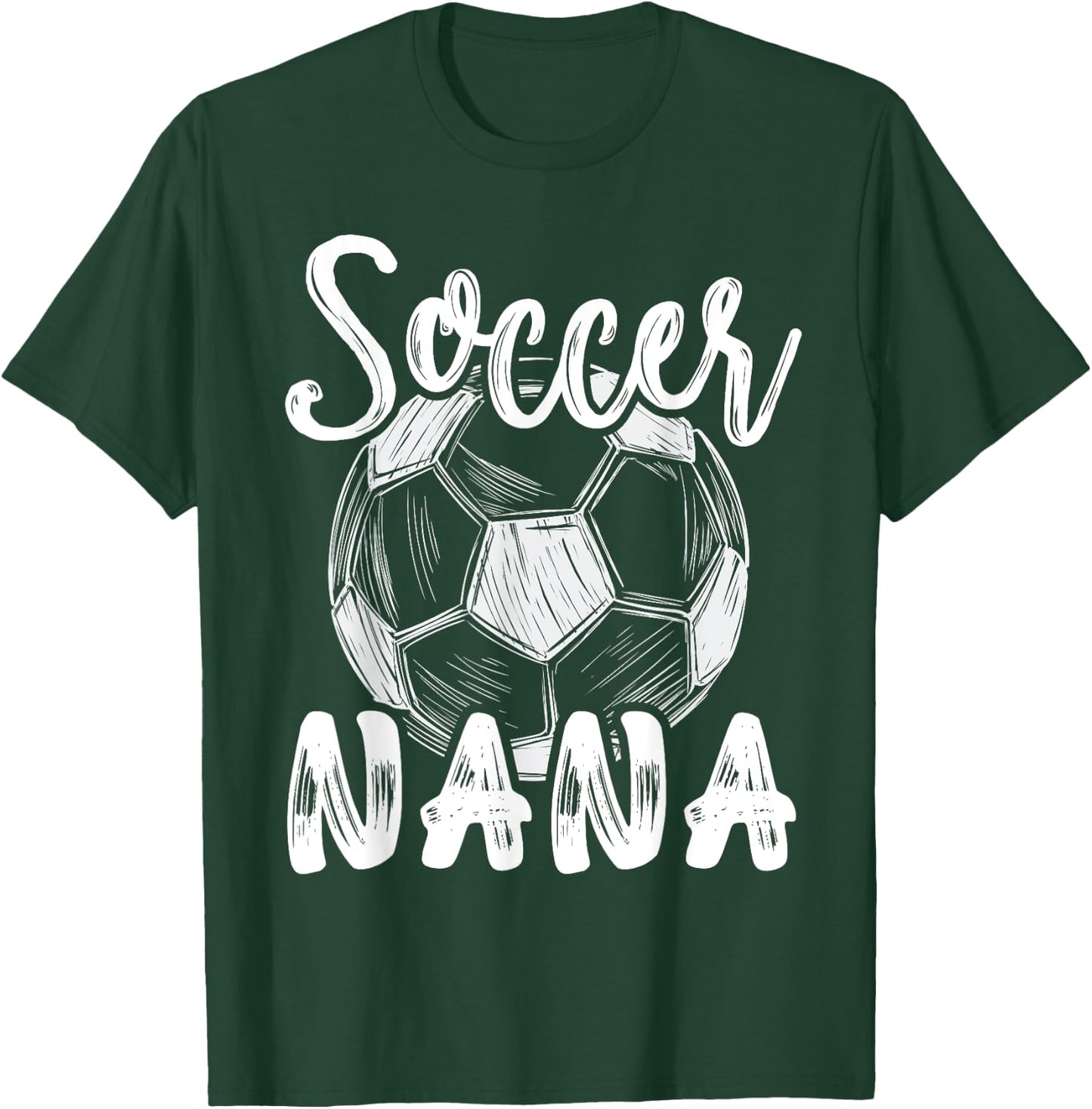 Soccer Nana Women Family Matching Team Player Soccer Ball T-Shirt - T-Shirt | Forest