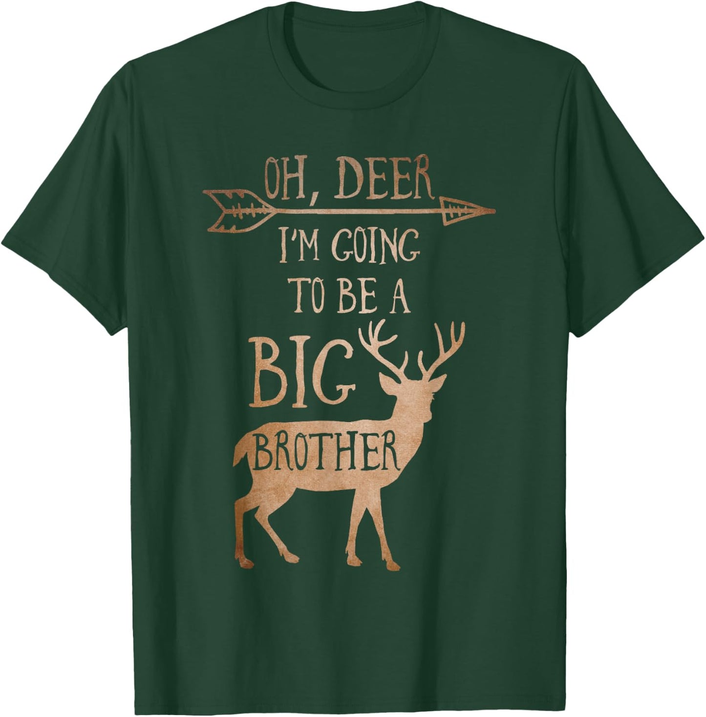 Oh Deer Im Going to Be a Big Brother Christmas T-Shirt - T-Shirt | Forest