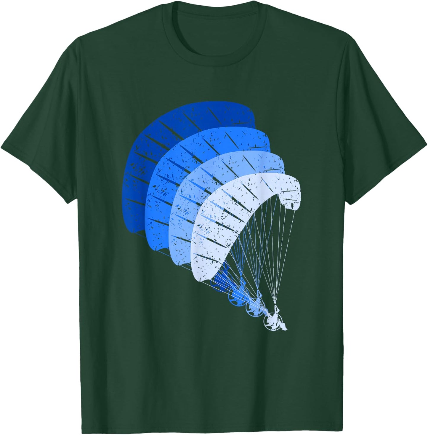 Vintage Powered Paragliding Shirt Paramotor Paraglider T-Shirt - T-Shirt | Forest