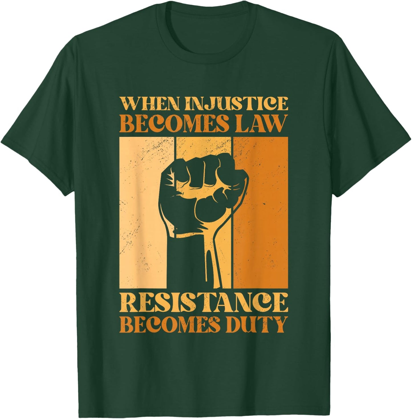 When Injustice Becomes Law Resistance Becomes Duty BLM Pride T-Shirt - T-Shirt | Forest