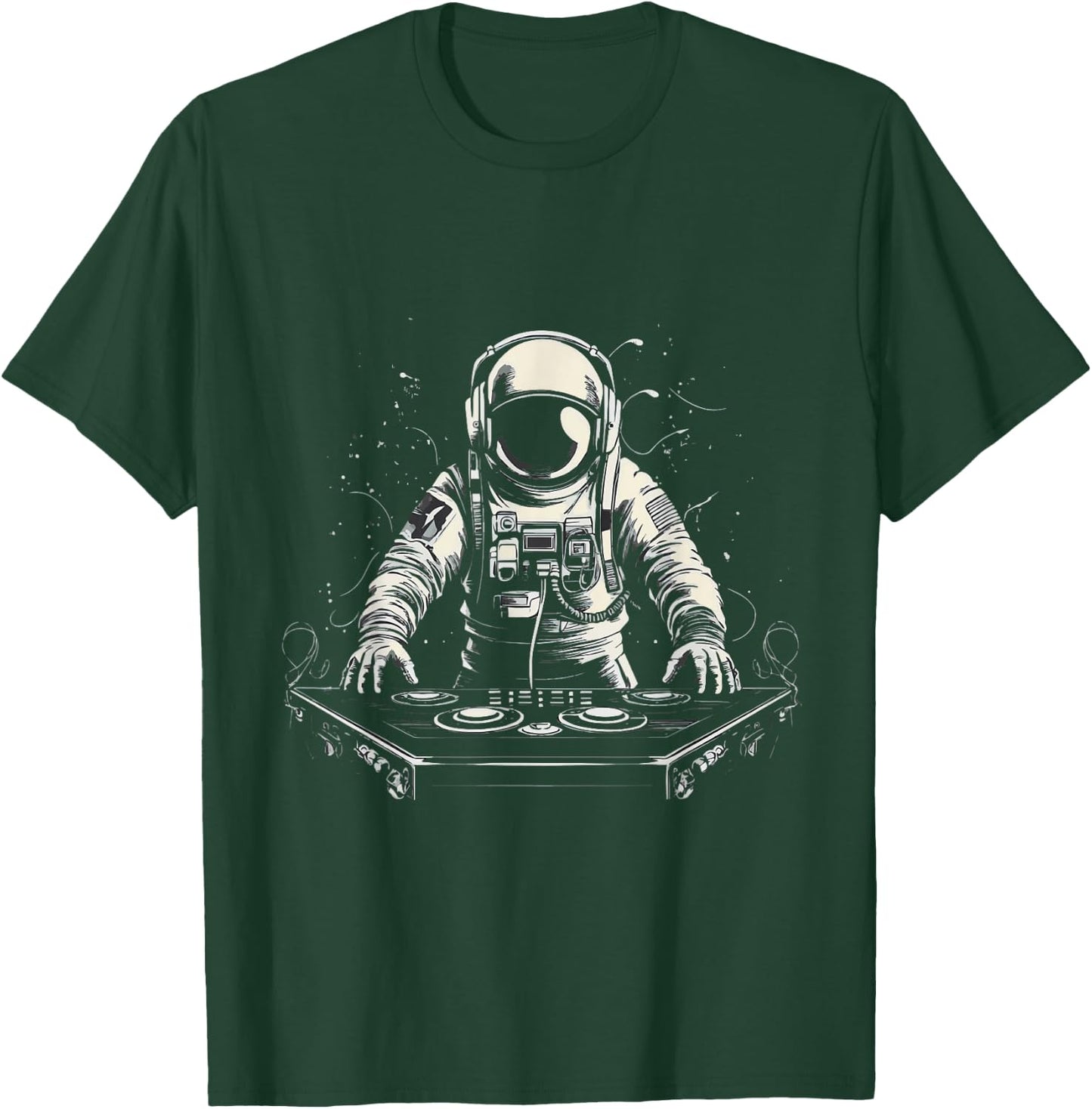 Astronaut DJ In Space T-Shirt - T-Shirt | Forest