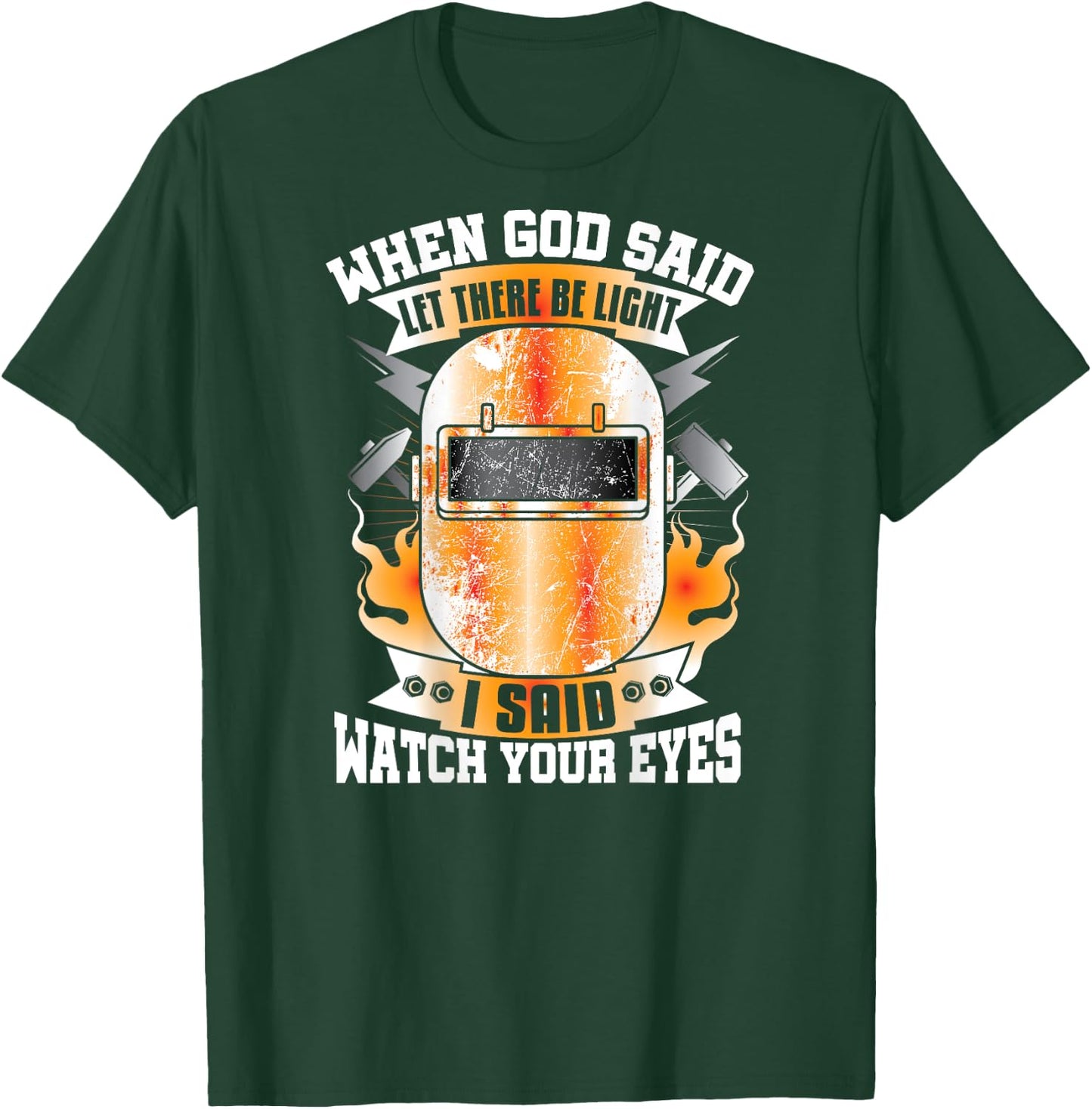 Welder Gifts Funny Welding Image On Back Of Shirt T-Shirt - T-Shirt | Forest