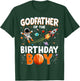 Family Space Planets Godfather of The Birthday Boy Astronaut T-Shirt - T-Shirt | Forest
