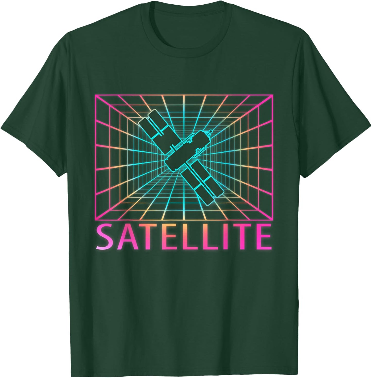 Satellite Retro Gift T-Shirt - T-Shirt | Forest