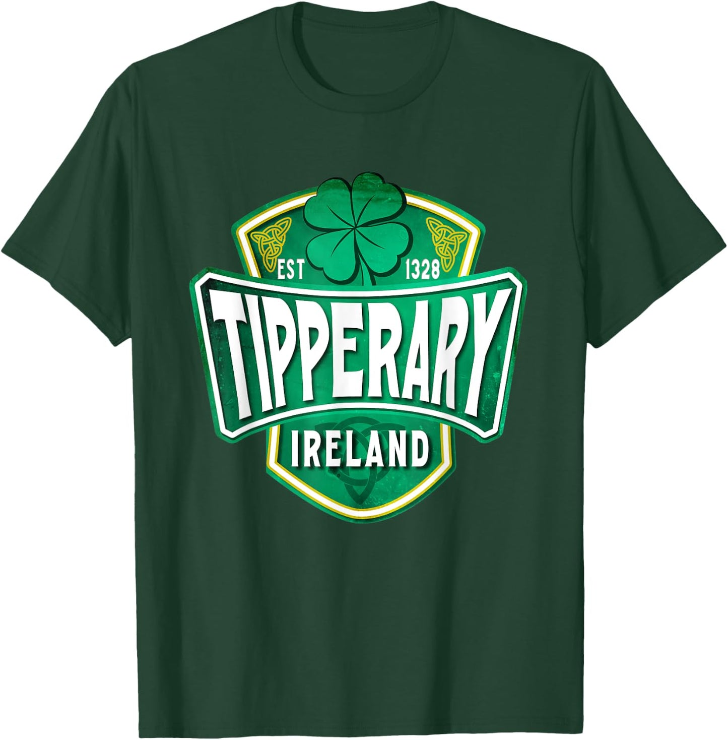 County Tipperary Ireland Irish Gaelic Football Hurling Badge T-Shirt - T-Shirt | Forest