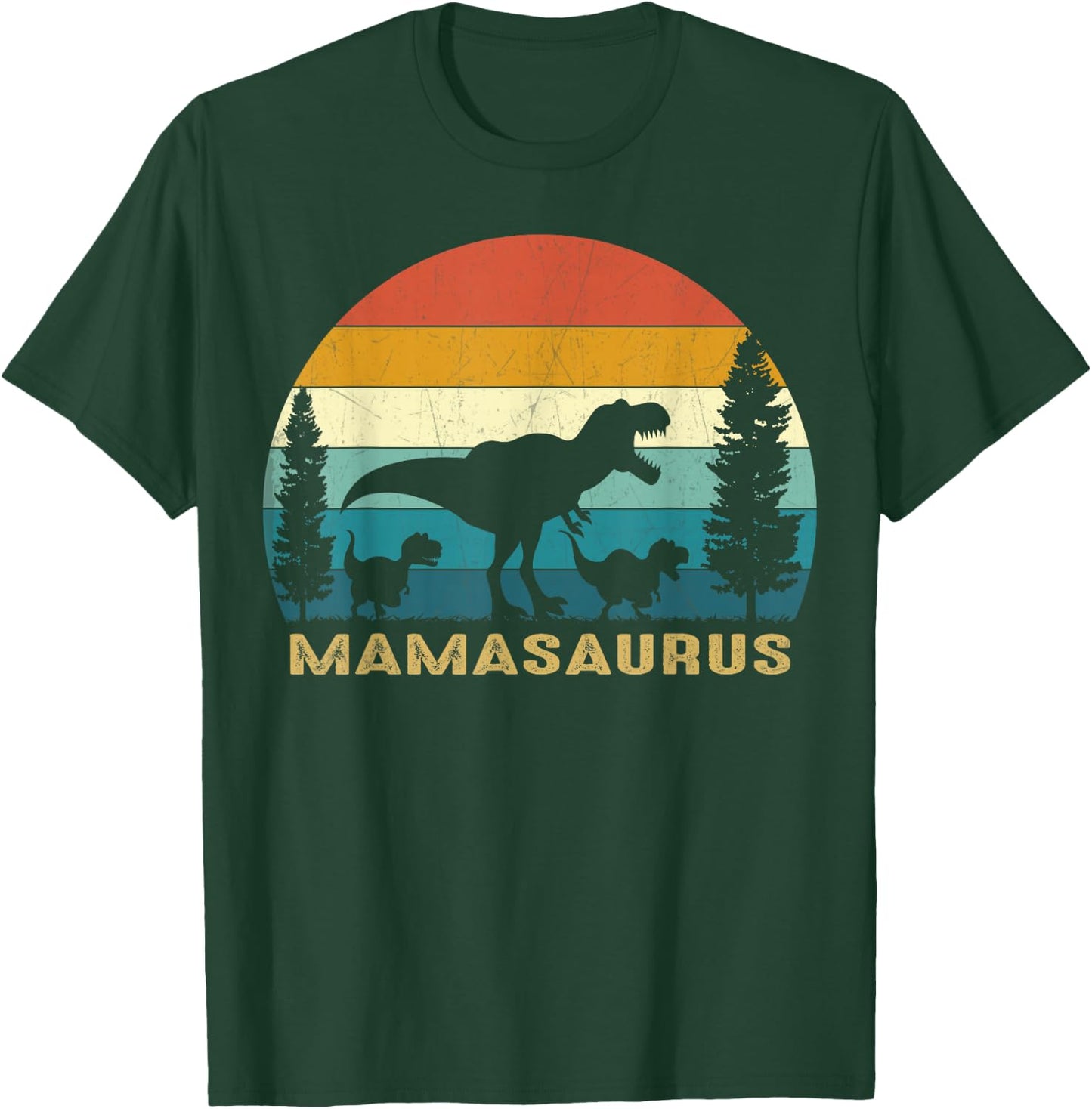 Mamasaurus T Rex Dinosaur Mama Saurus Mother's Day T-Shirt - T-Shirt | Forest