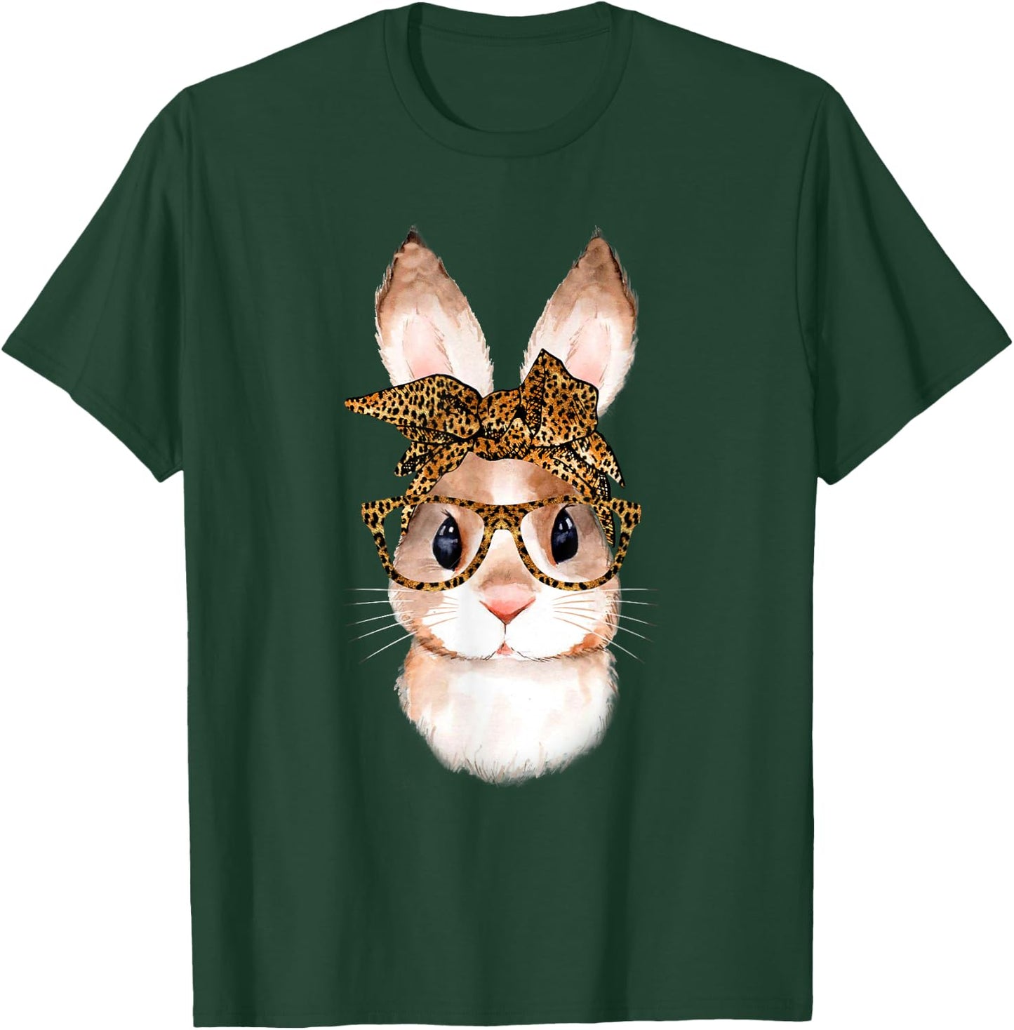 Cute Easter Bunny Mom Easter Leopard Year of the Rabbit T-Shirt - T-Shirt | Forest