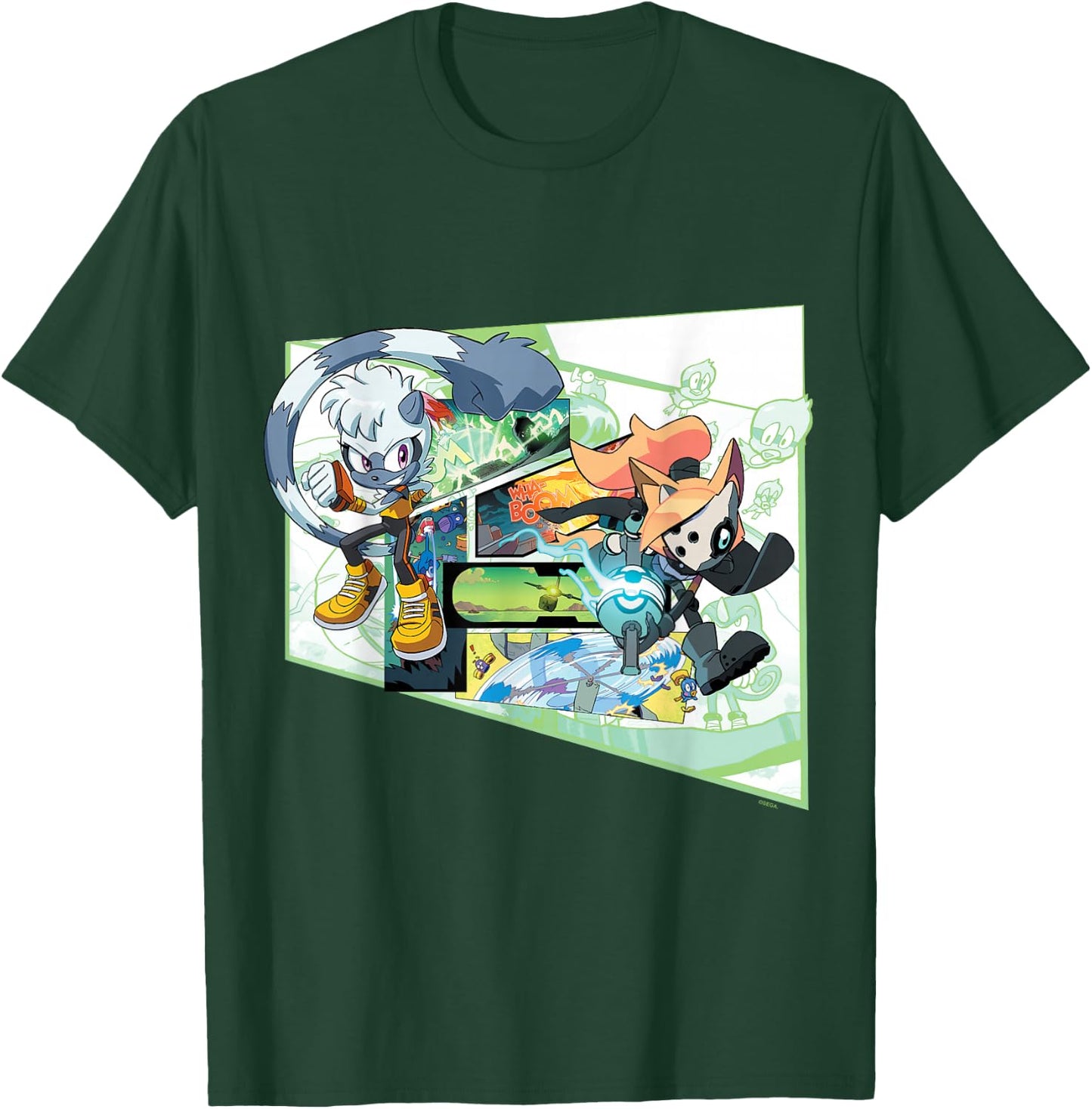 Sonic the Hedgehog Tangle & Whisper Comic T-Shirt - T-Shirt | Forest