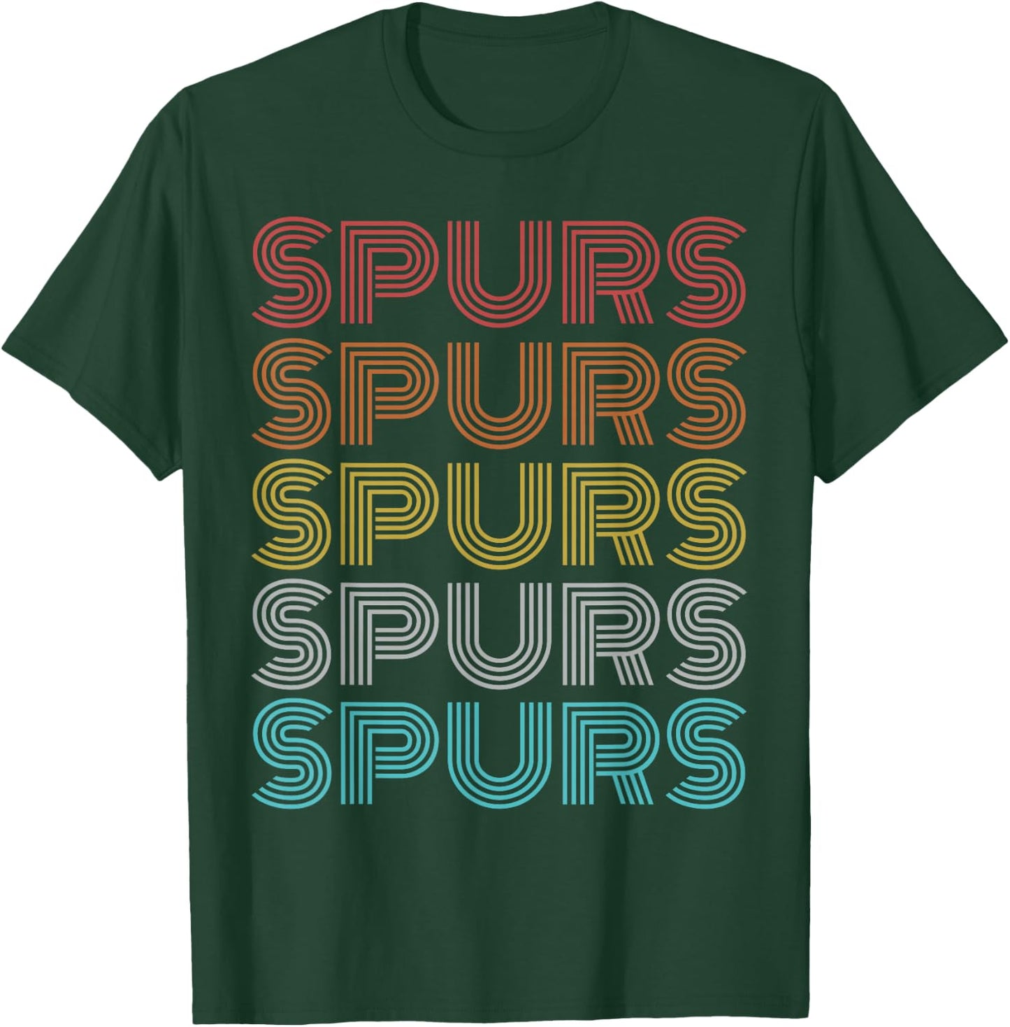 Retro Vintage Spurs T-Shirt - T-Shirt | Forest