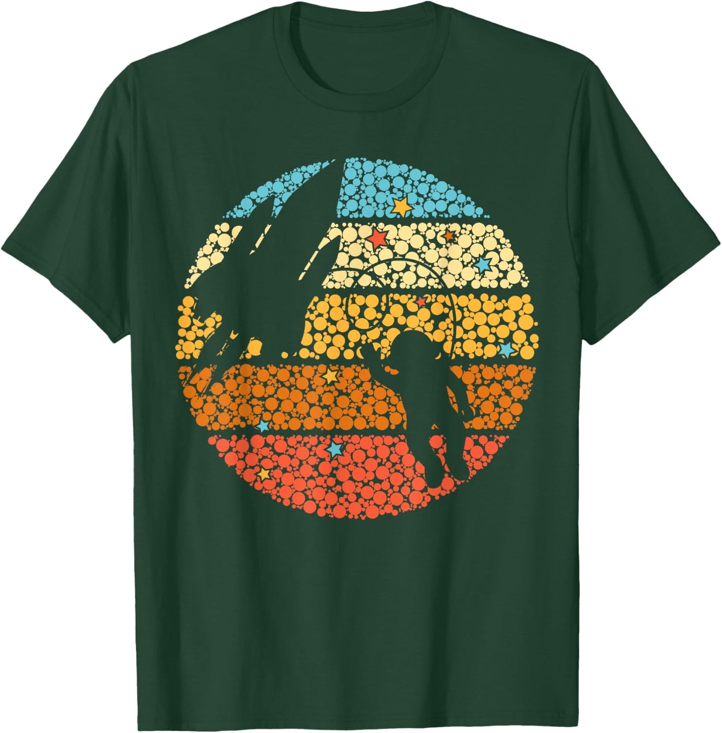 Astronaut in space Polka Dot Happy 15th September 2024 Retro T-Shirt - T-Shirt | Forest
