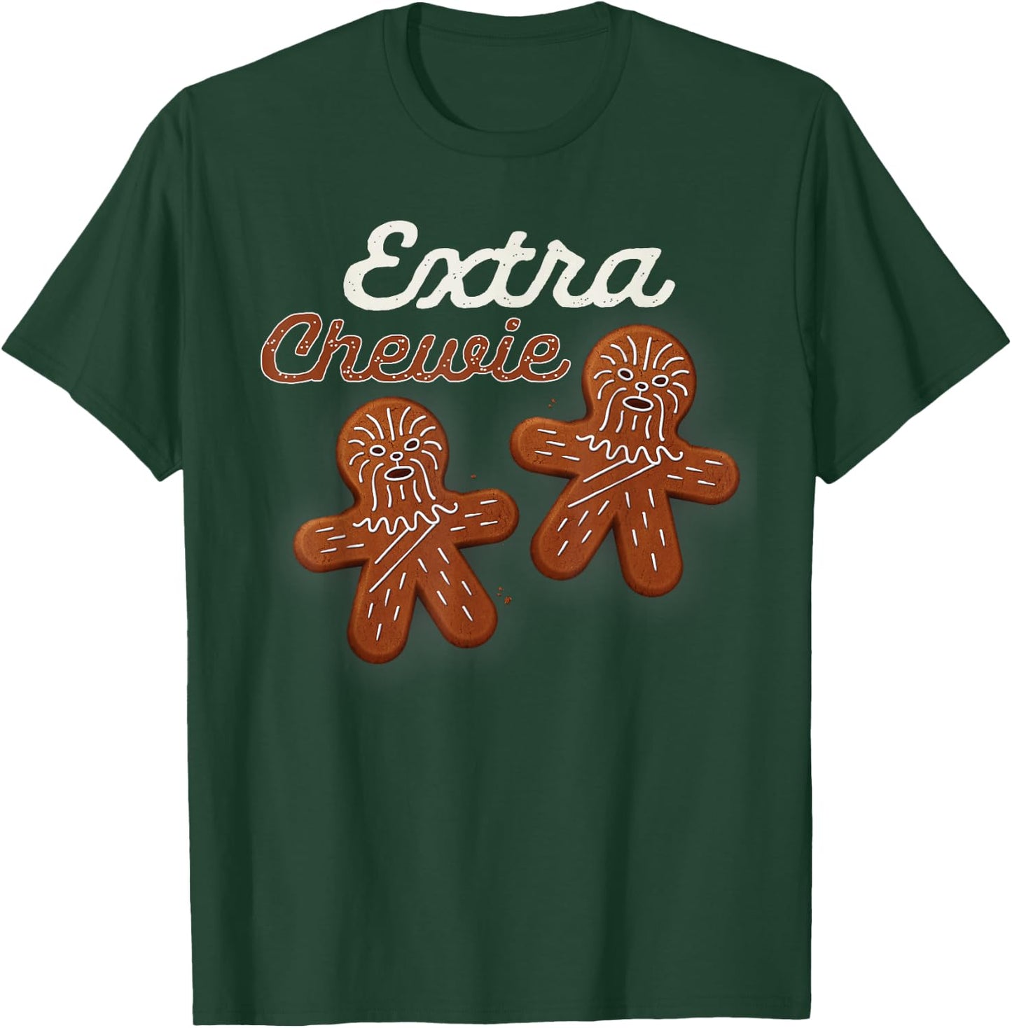 Star Wars Extra Chewie Chewbacca Gingerbread Funny Holiday T-Shirt - T-Shirt | Forest