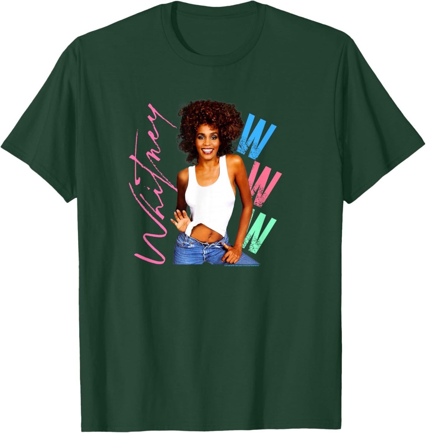 Whitney Houston I Wanna Dance with Somebody Small T-Shirt - T-Shirt | Forest