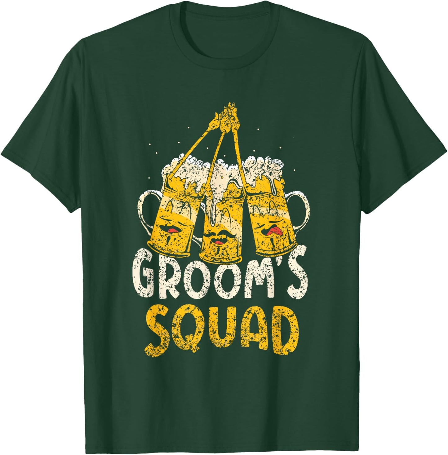 Groom's Squad Groom Party Bride Bachelor Team T-Shirt - T-Shirt | Forest