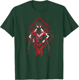 Marvel Spider-Man: Miles Morales Game Spidey Glitch T-Shirt - T-Shirt | Forest