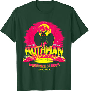 Mothman - Harbinger of Doom Funny Cryptid T-Shirt - T-Shirt | Forest