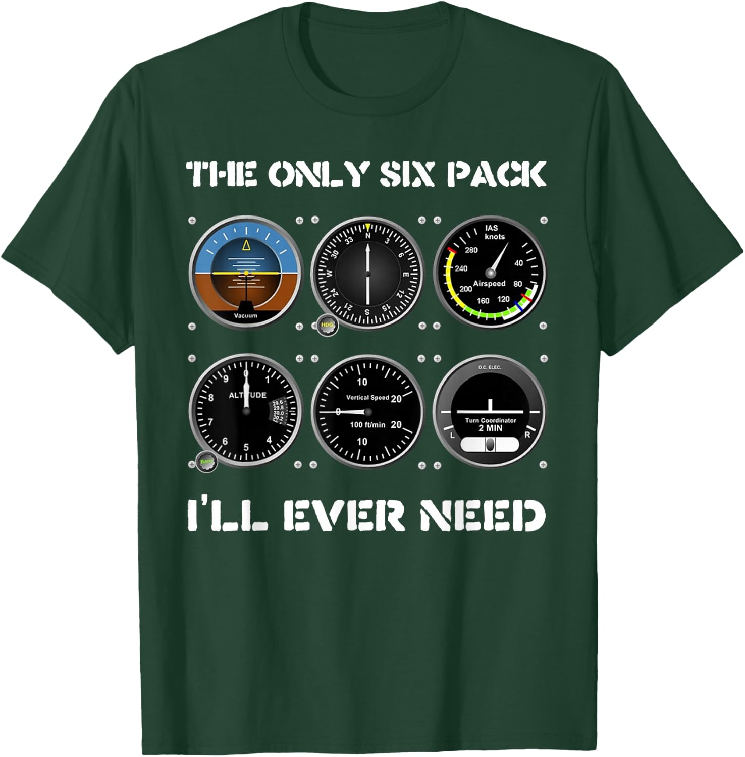 Funny Airplanes Pilot Commercial Pilots Gift T-Shirt - T-Shirt | Forest