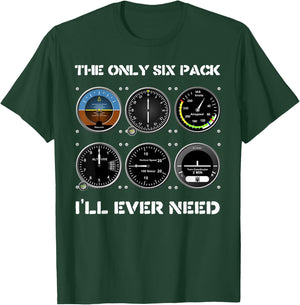 Funny Airplanes Pilot Commercial Pilots Gift T-Shirt - T-Shirt | Forest