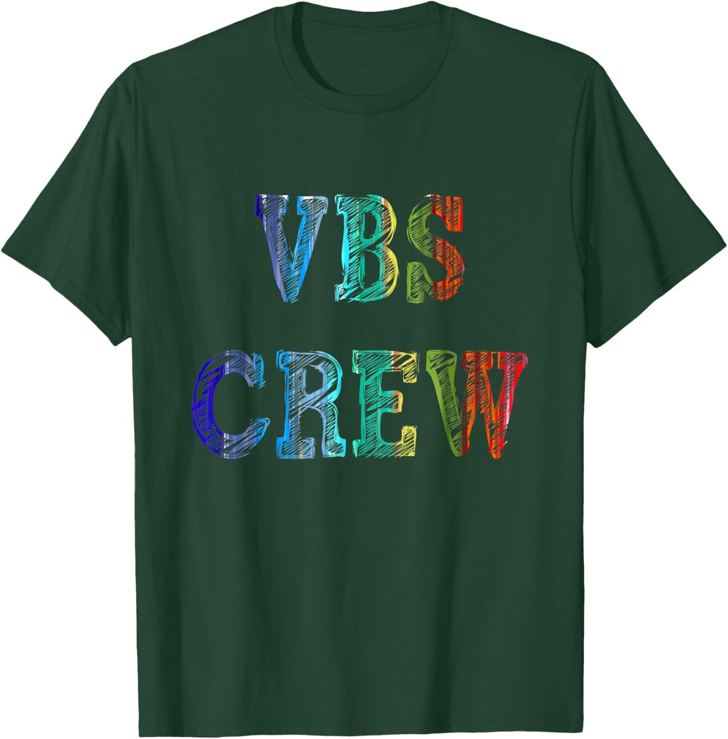 VBS Crew Paint Splatter Vacation Bible School Apparel T-Shirt - T-Shirt | Forest