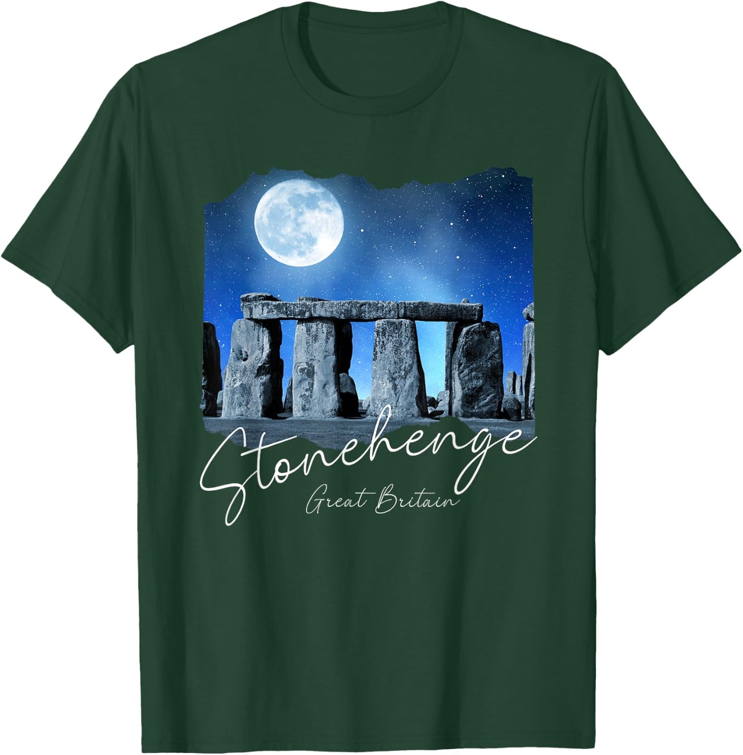 Stonehenge England Souvenir - Stonehenge At Night T-Shirt - T-Shirt | Forest