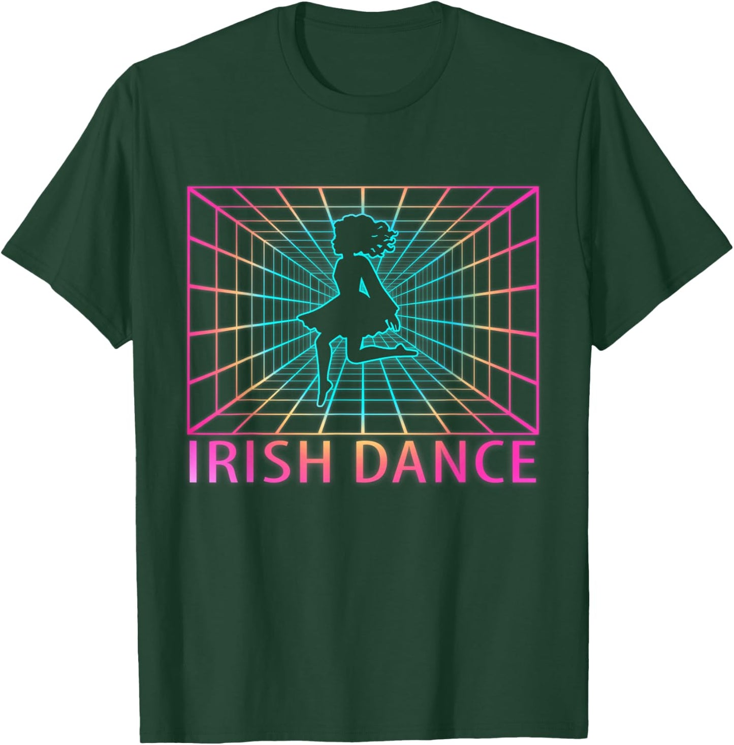 Irish Dance Retro Dancer Gift T-Shirt - T-Shirt | Forest