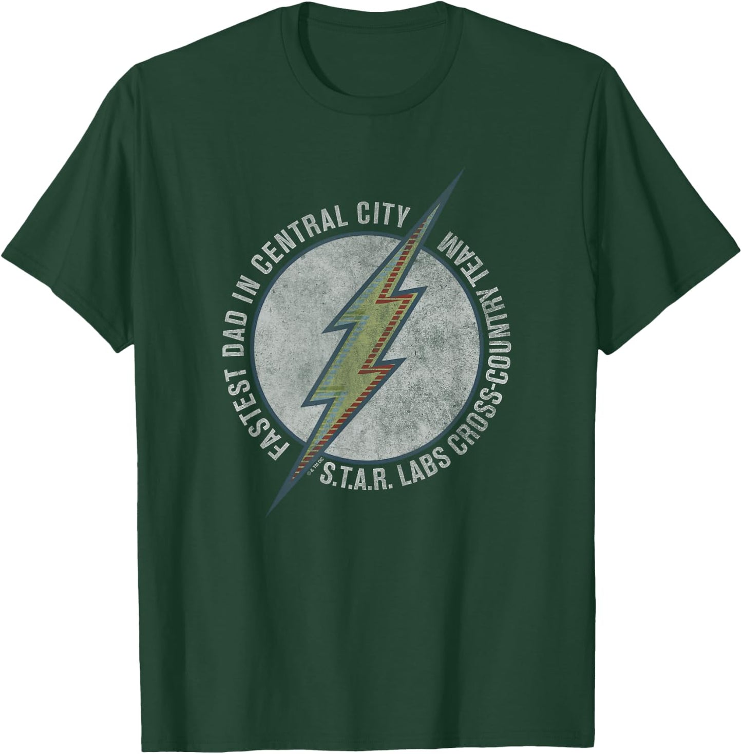 The Flash Father's Day Fastest Dad in Central City T-Shirt - T-Shirt | Forest