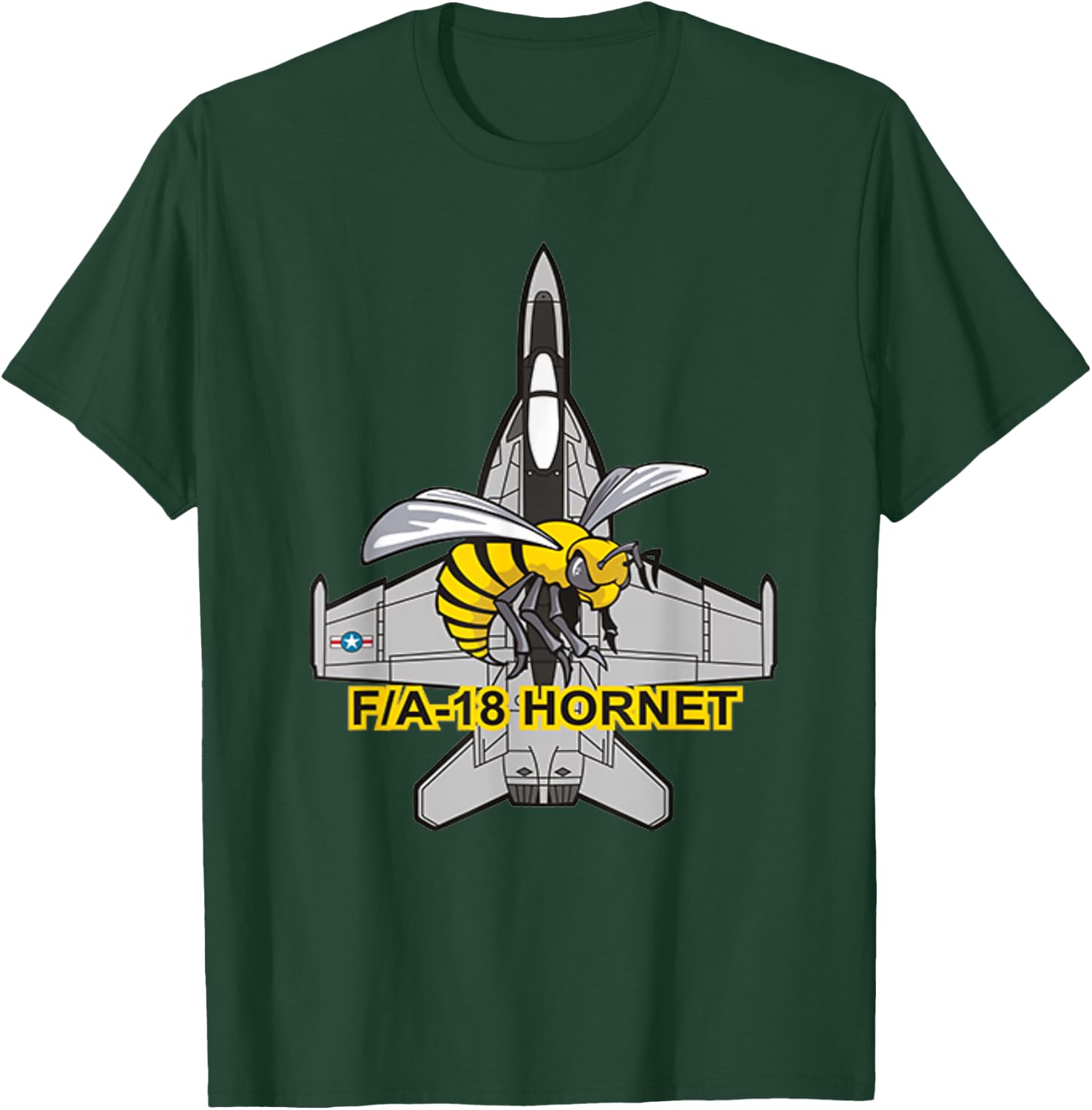 Awesome F/A-18 Hornet Navy Fighter Jet. T-Shirt - T-Shirt | Forest