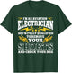 Lineman Electricion Aviation Electrician T-Shirt - T-Shirt | Forest
