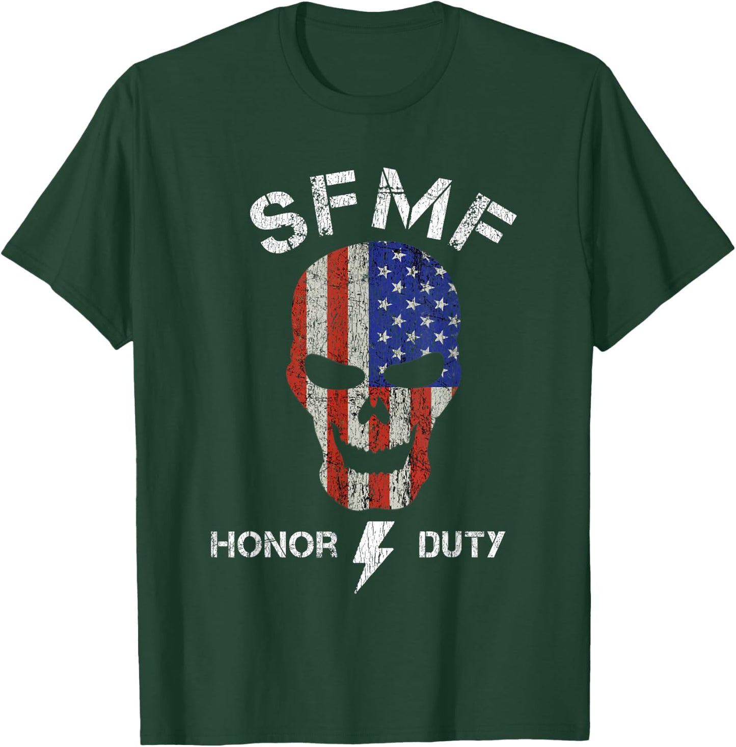 SFMF Funny Military Jarhead Jargon Honor Duty USA T-Shirt - T-Shirt | Forest