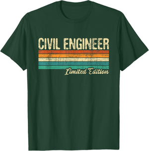 Civil Engineer Ltd Edition - Bridge Builder Engineering T-Shirt - T-Shirt | Forest