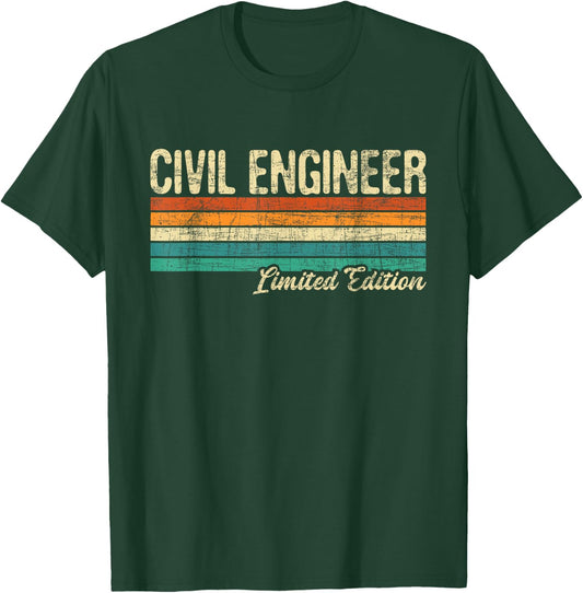 Civil Engineer Ltd Edition - Bridge Builder Engineering T-Shirt - T-Shirt | Forest