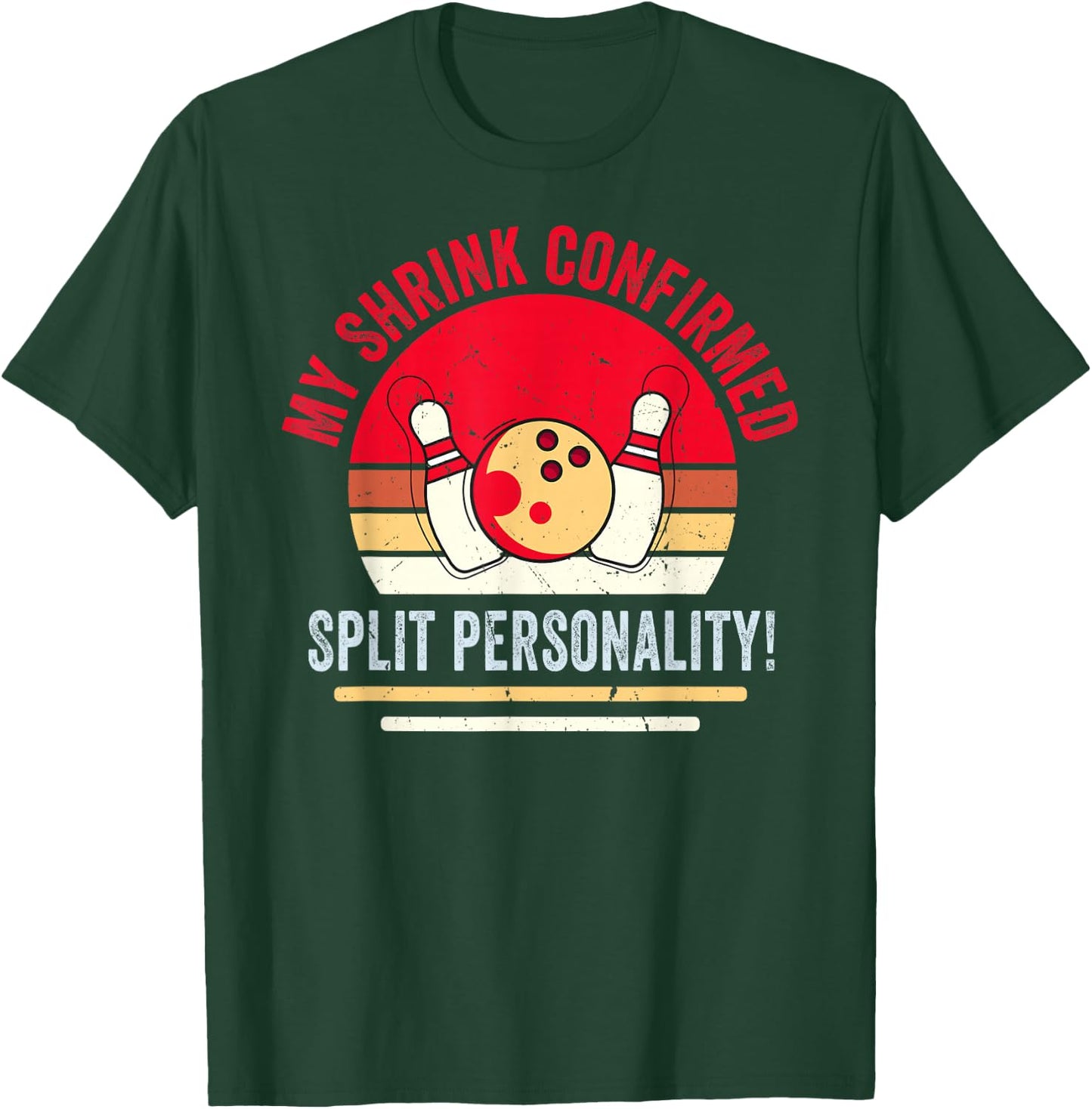 Bowler - My Shrink Confirmed - Split Personality T-Shirt - T-Shirt | Forest
