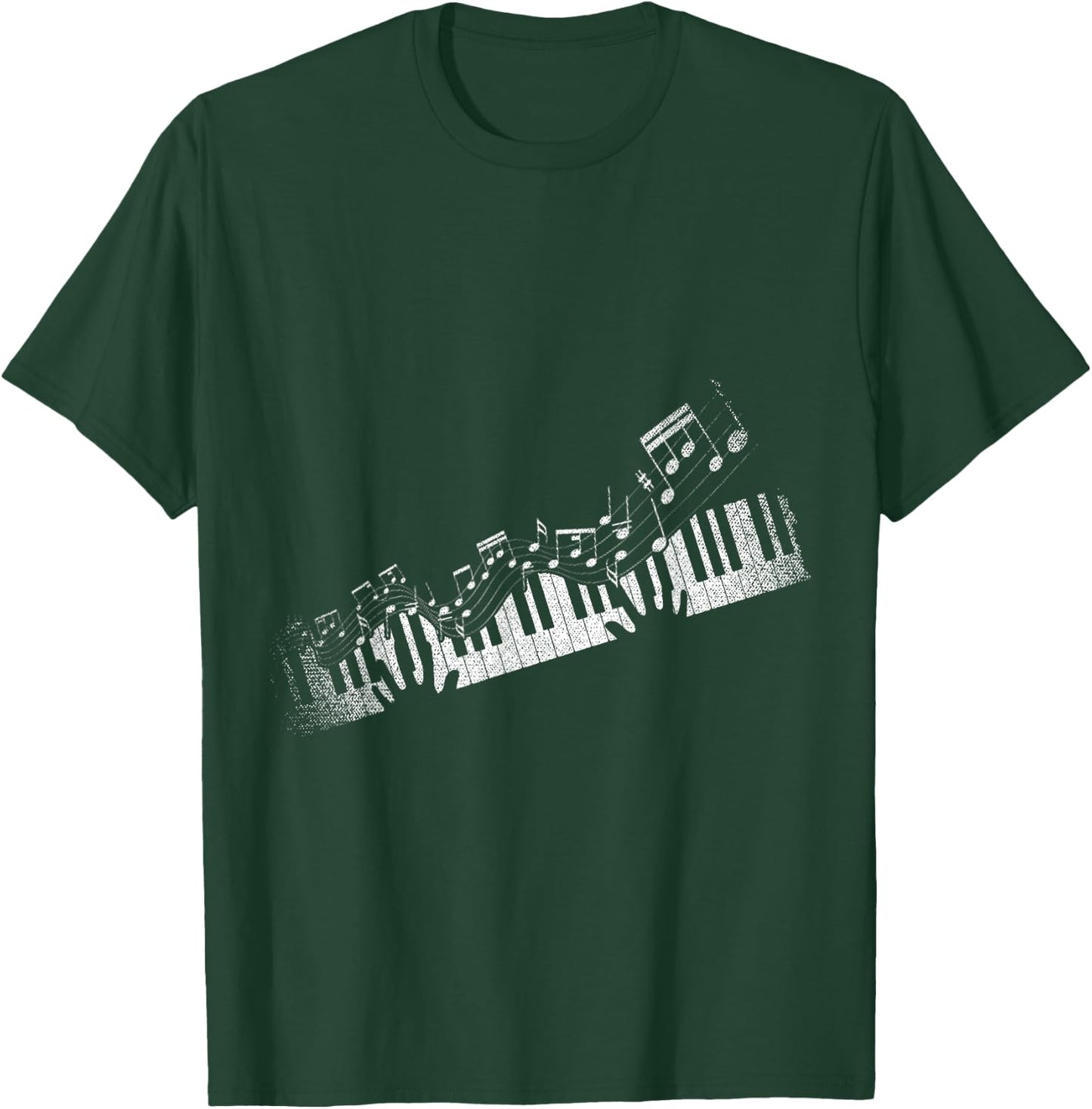 Sheet Music Piano Lovers Pianist Piano T-Shirt - T-Shirt | Forest